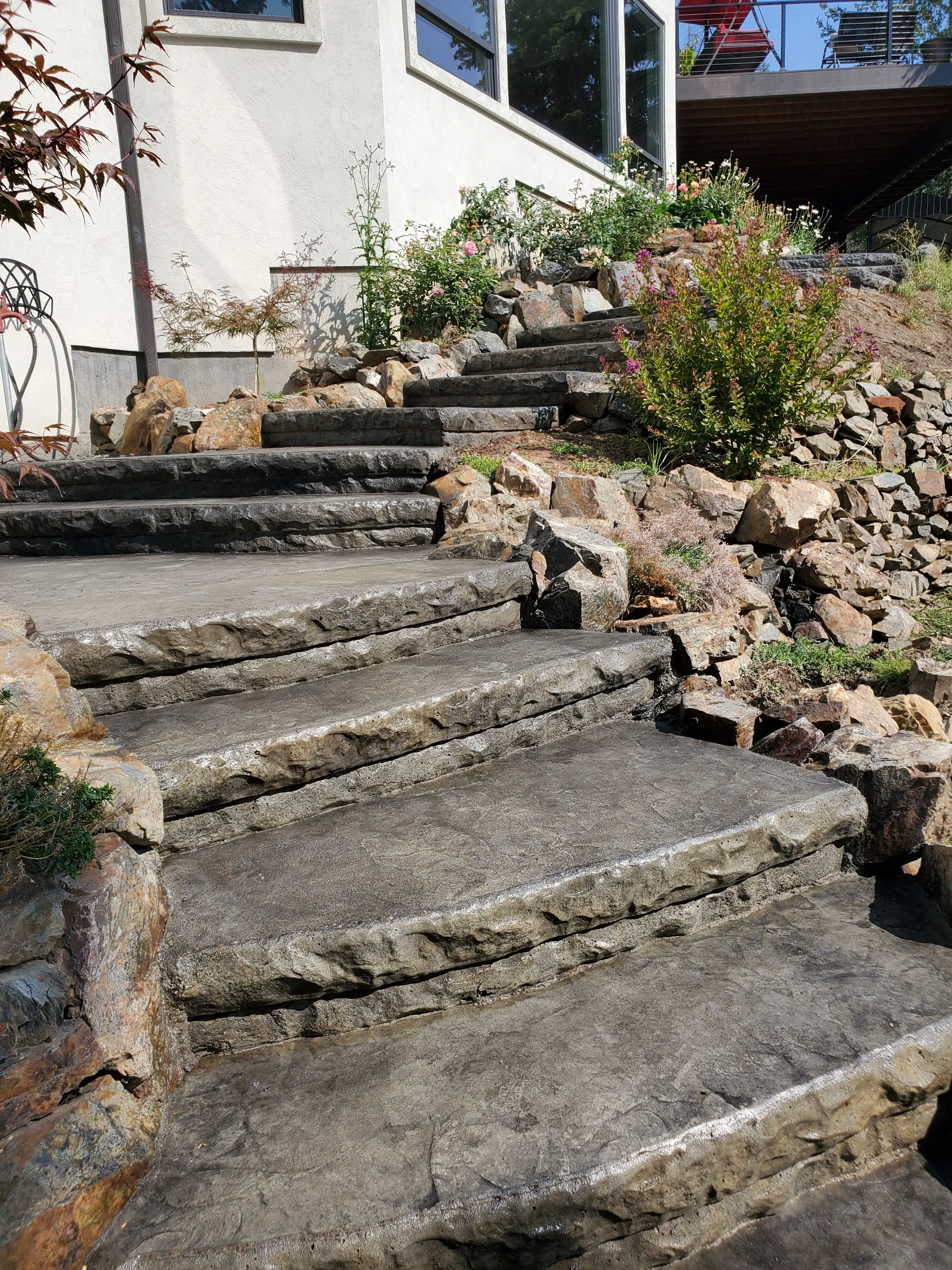 Concrete Step Form Liner- 7" Cantilever Rock Edge Overhang - Image 7