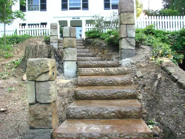 Concrete Step Insert Form Liner - 6' Long x 7.25" Chiseled Granite - Image 3