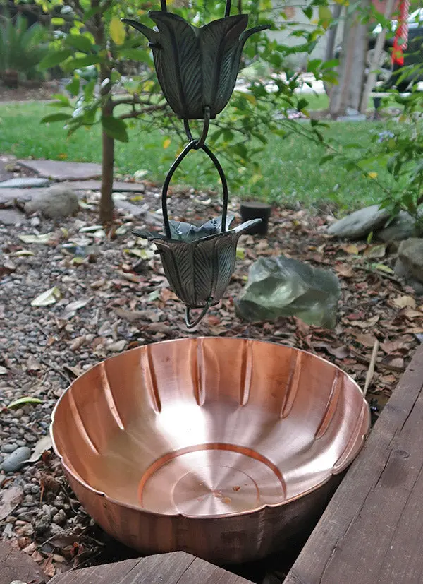 Pure Unfinished Copper Scallop Basin Bowl