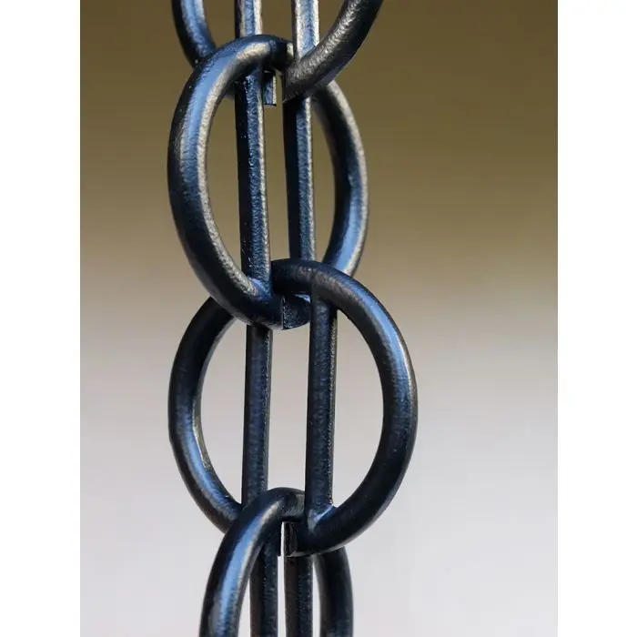 Rain Chain Cast Aluminum Zen Loops- Black - Image 4