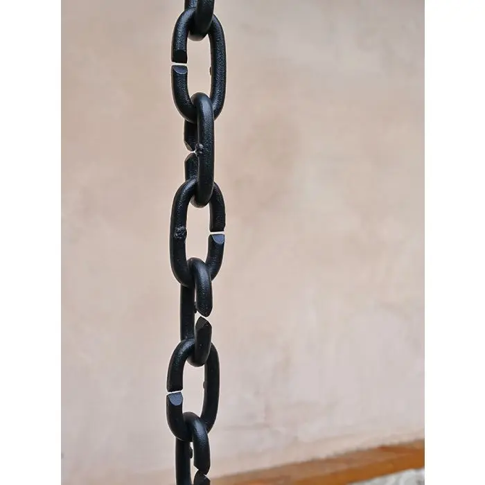 Rain Chain Cast Links- Black Powder Coated - Image 4