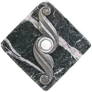 Curl Stone Doorbell in Pewter, Brass, ORB or Bronze - Image 4