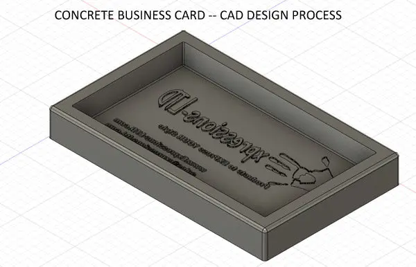 Custom Business Card Logo Mold - Make Concrete Samples - Image 12