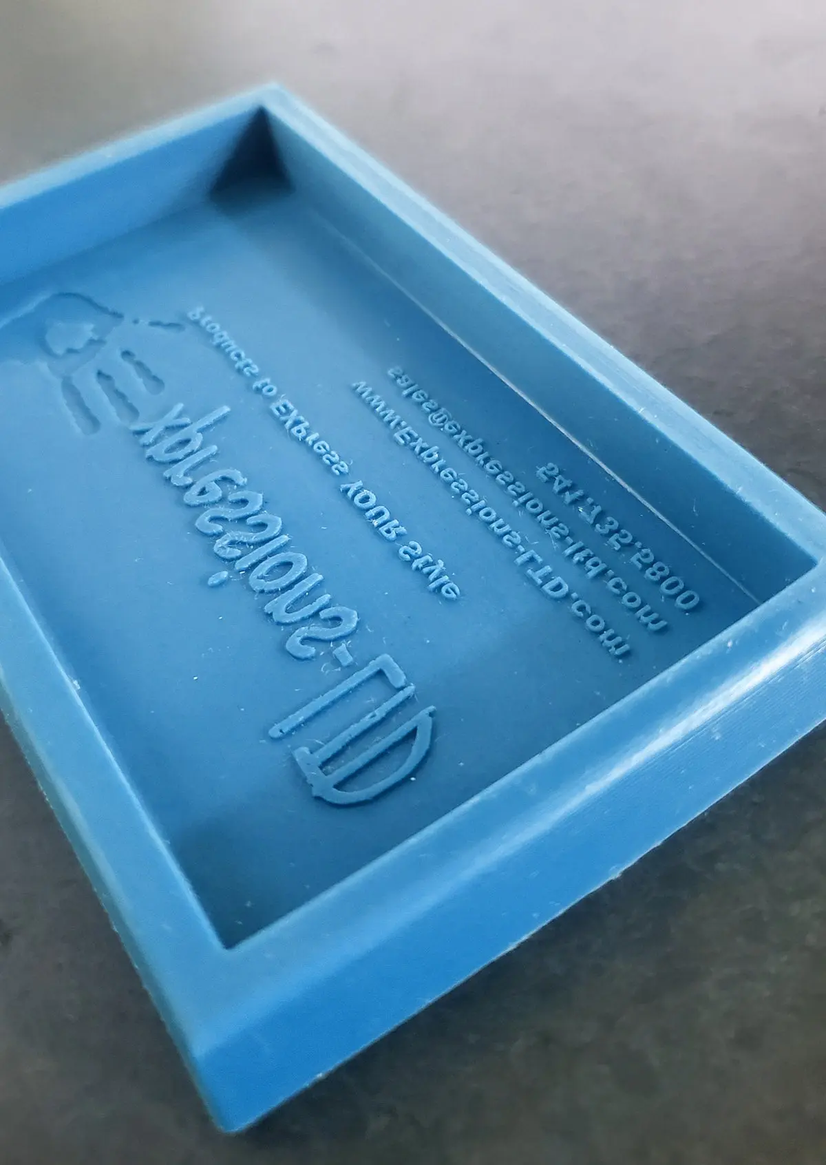 Custom Business Card Logo Mold - Make Concrete Samples - Image 5