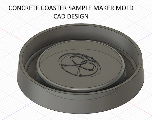 Custom Coaster Logo Mold - Make Concrete Samples - Image 5
