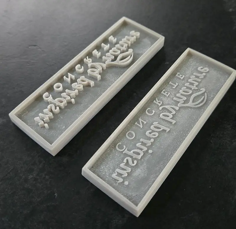 Custom Concrete Stamp - Rigid Logo Design