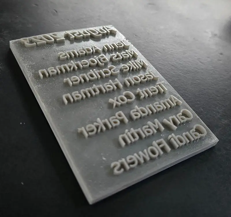 Custom Concrete Stamp - Rigid Logo Design - Image 3