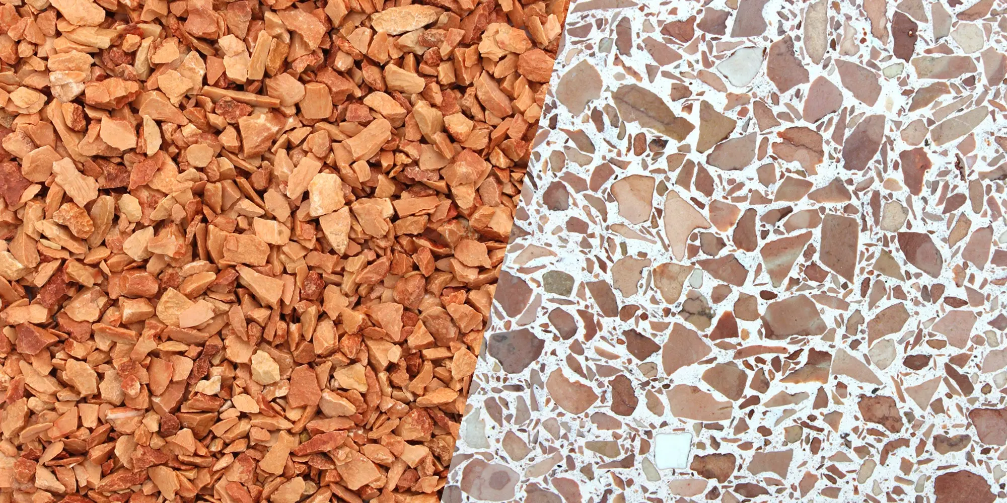 Decorative Crushed Aggregate for Concrete - Italian Red Verona Marble