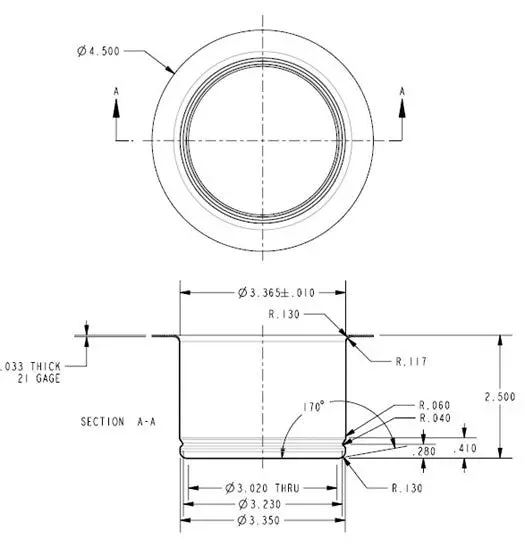 Extra Deep Concrete Kitchen Sink Disposer Flange - Image 4