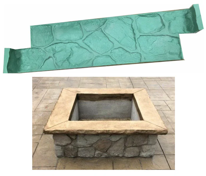 Garden Box Planter Concrete Molds - 48" x 48" Boulder Rock