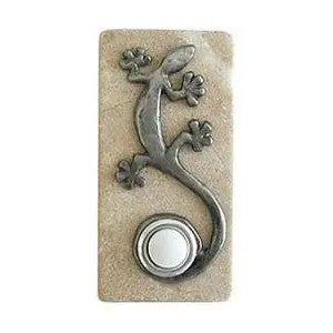 Gecko Accent with Doorbell Button on Stone - Image 3