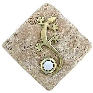 Gecko Accent with Doorbell Button on Stone - Image 5