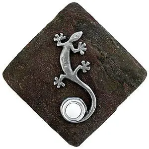 Gecko Accent with Doorbell Button on Stone - Image 7