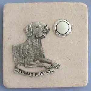 German Pointer Dog Stone Doorbell
