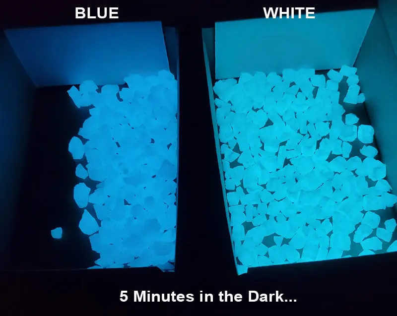 Glow In The Dark Rocks Glass Aggregate - Photoluminescent - Image 6