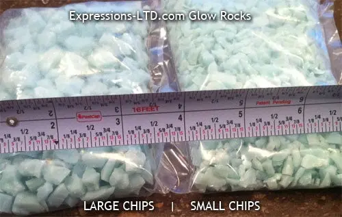Glow In The Dark Rocks Glass Aggregate - Photoluminescent - Image 8