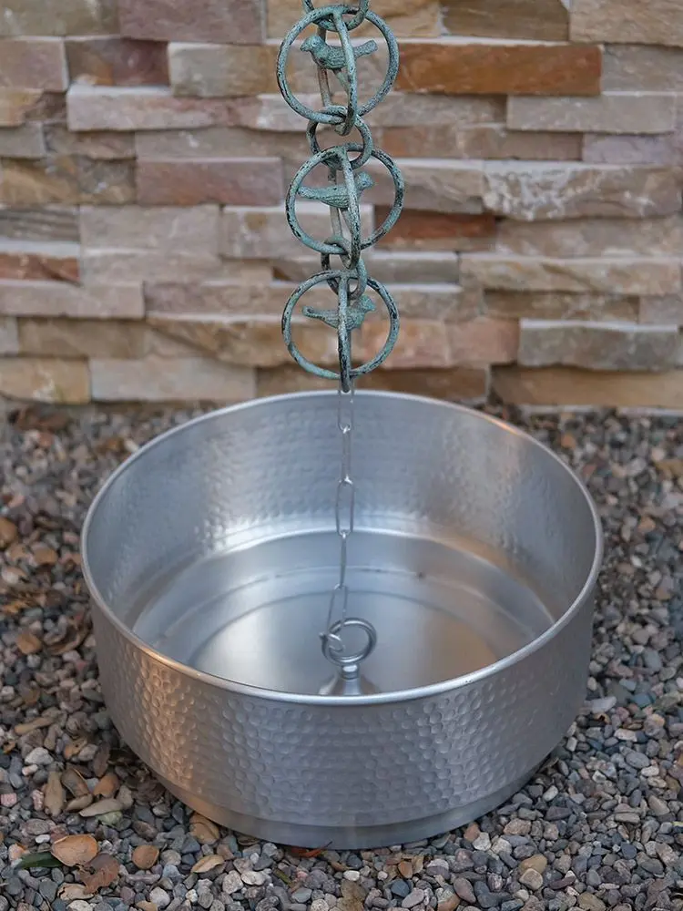 Hammered Cylinder Basin Bowl in Copper or Aluminum - Image 3