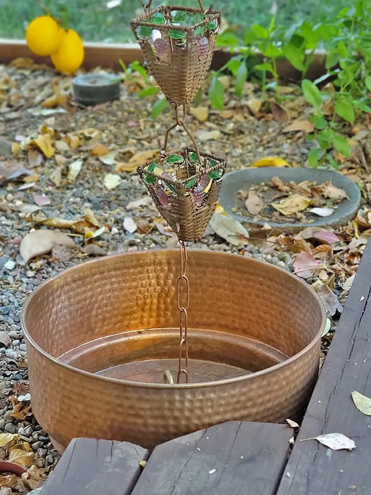 Hammered Cylinder Basin Bowl in Copper or Aluminum - Image 4