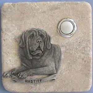 Mastiff Dog Breed Stone Doorbell