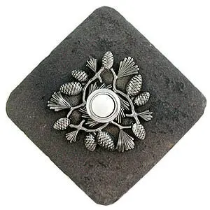 Pine Cones Stone Doorbell