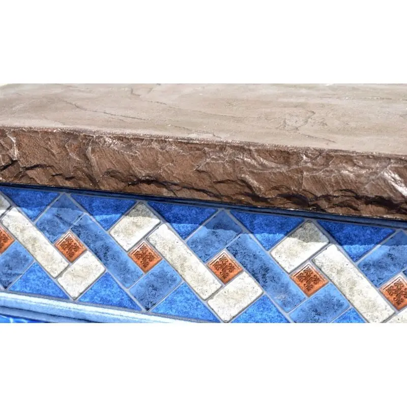 Poolform Form Liner - 3" Chiseled Slate Edge - Image 7