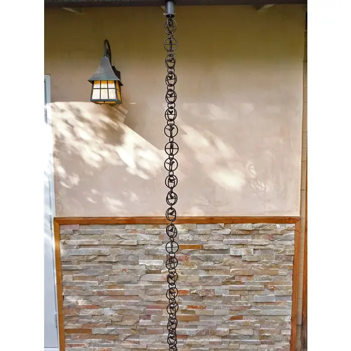 Rain Chain Aluminum Bird in a Cage- Bronze Powder Coated - Image 3