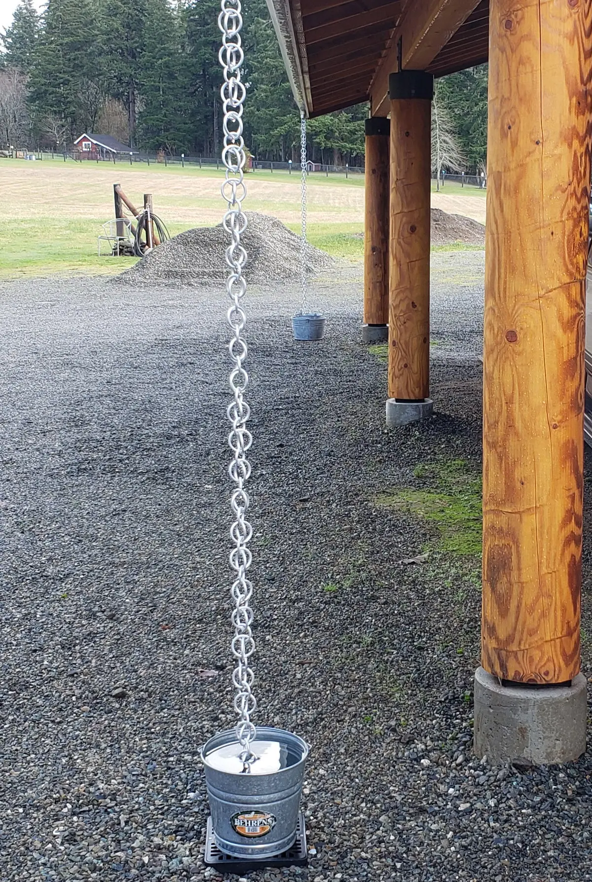 Rain Chain Double Loops - Aluminum - Image 3