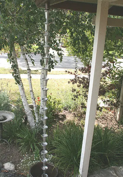 Rain Chain Flared Cups - Aluminum - Image 3