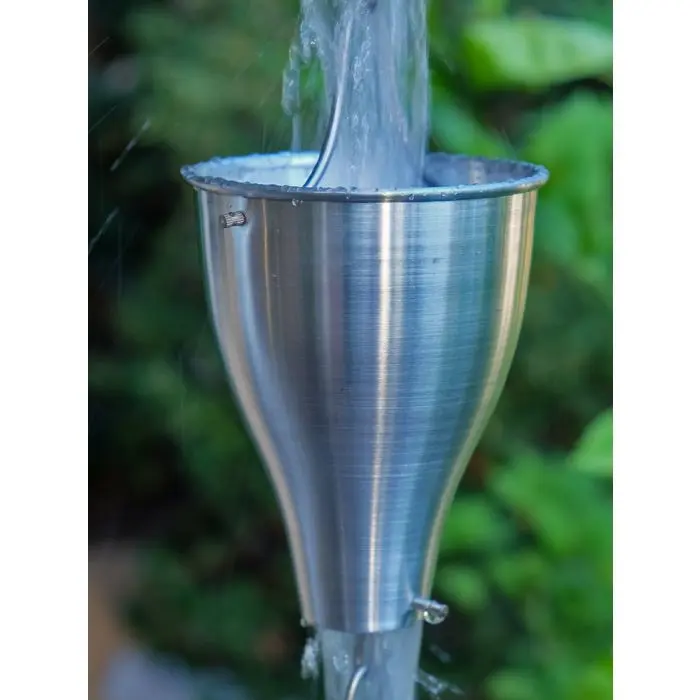 Rain Chain Aluminum Smooth Cups Unfinished - Image 2