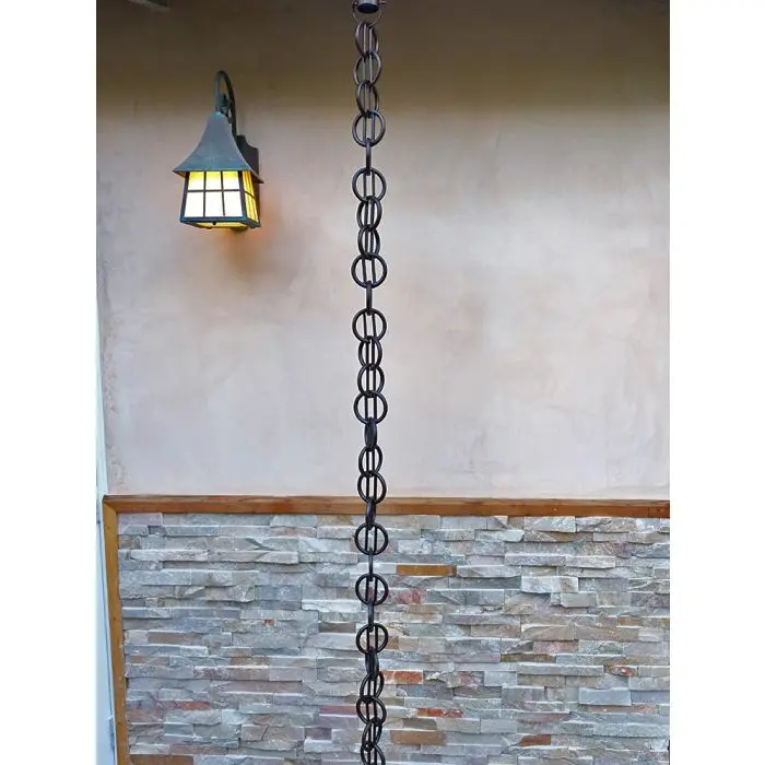 Rain Chain Cast Aluminum Zen Loops- Bronze - Image 4