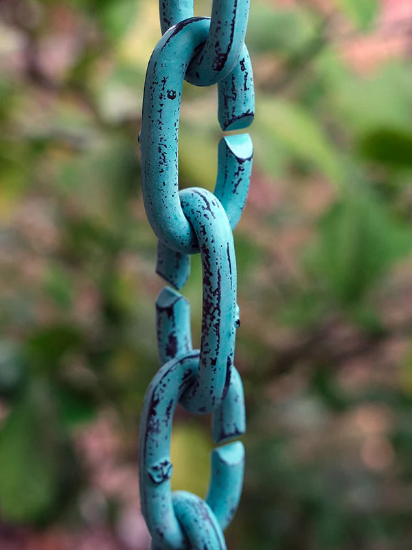 Rain Chain Cast Links- Patina - Image 2
