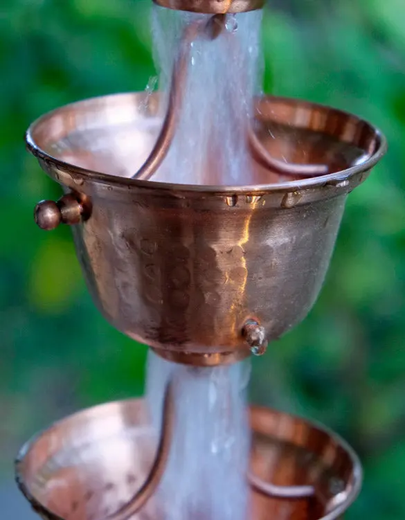 Rain Chain Copper Bell Cups - Image 2