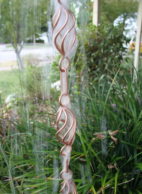 Rain Chain Copper Twist Loops - Image 3