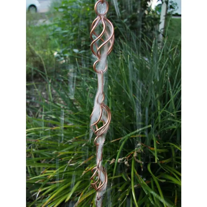 Rain Chain Copper Twist Loops - Image 5