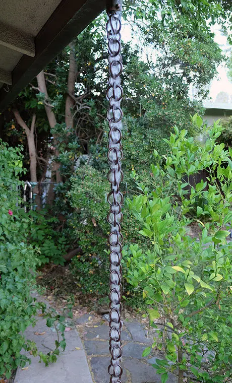 Rain Chain Double Loops - Bronze Aluminum - Image 3
