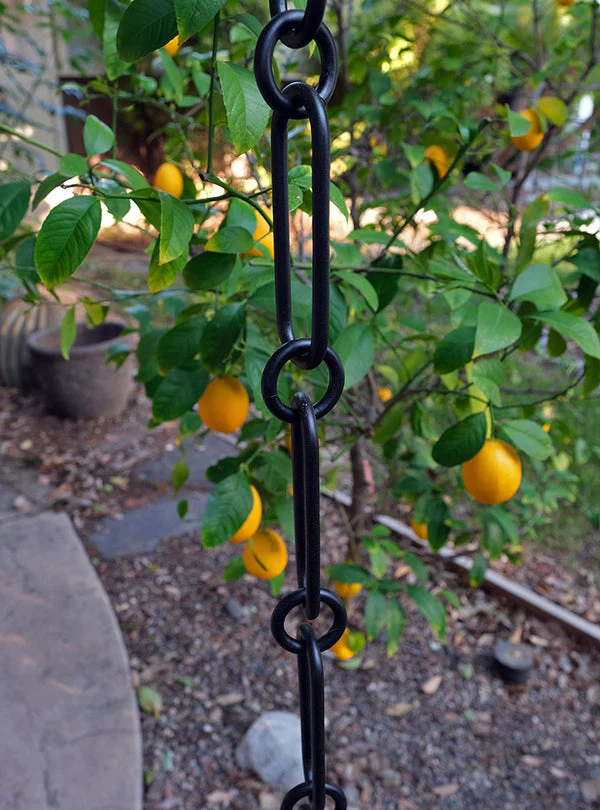 Rain Chain Elongated Chain Black - Image 2
