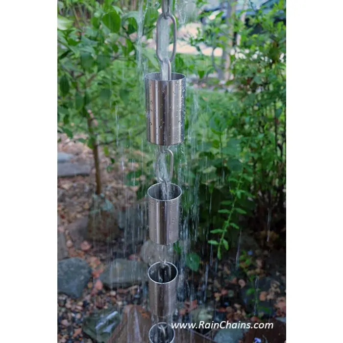 Rain Chain Kenchiku Stainless Steel Cups - Image 4