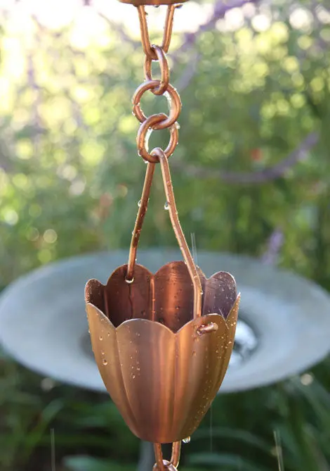 Rain Chain Kumo Copper Cups