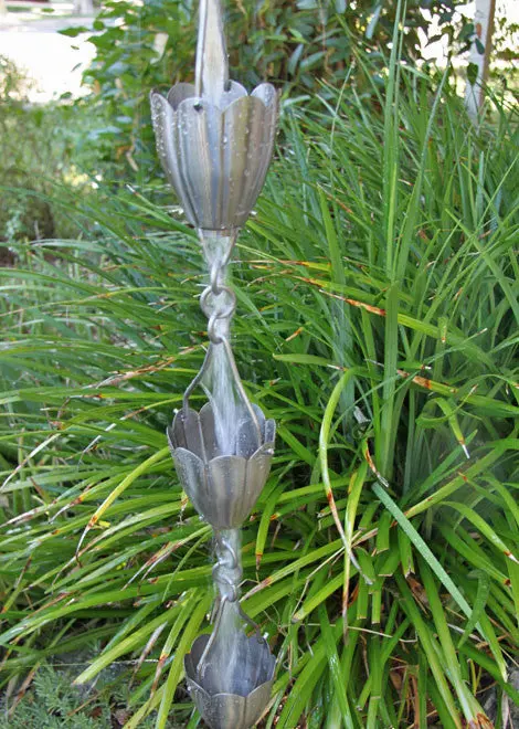 Rain Chain Kumo Stainless Steel Cups - Image 2