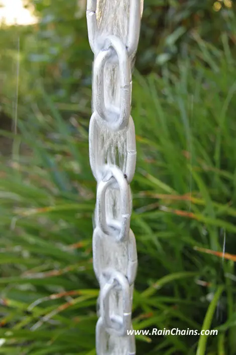 Rain Chain Large Aluminum Links, Extra Link - Image 2