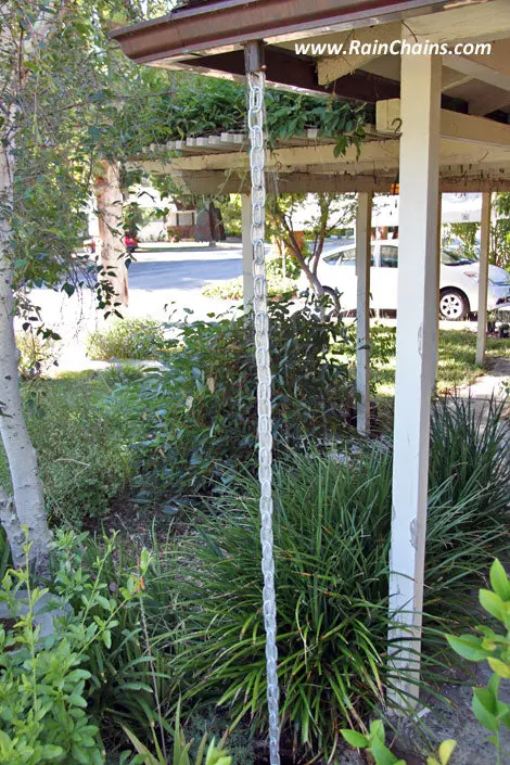 Rain Chain Large Aluminum Links, Extra Link - Image 3