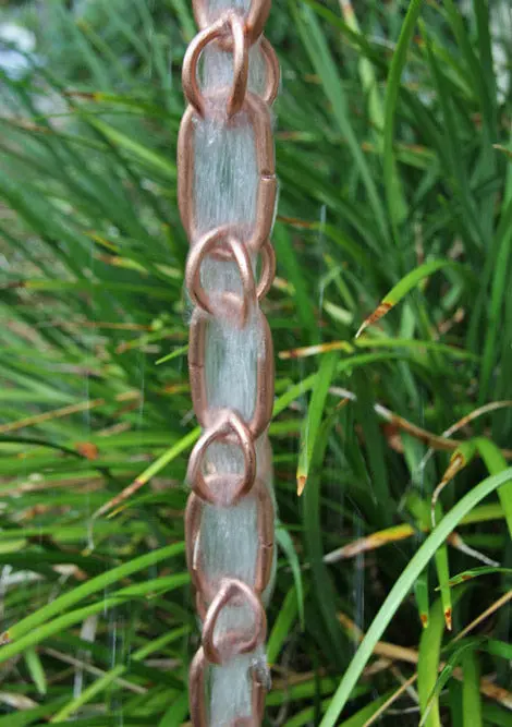 Rain Chain Link and Loop Rainchain- Copper - Image 3