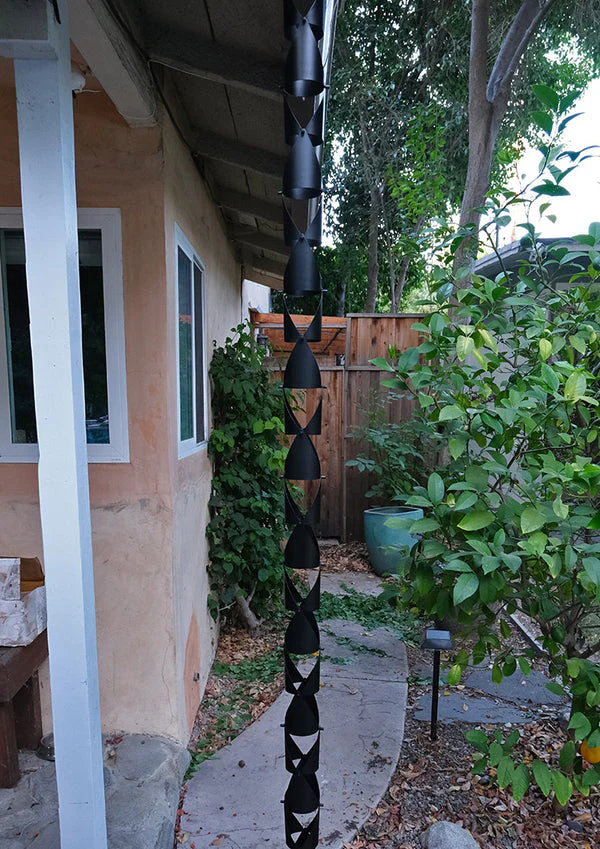 Rain Chain Origami™ II Round -Black - Image 3