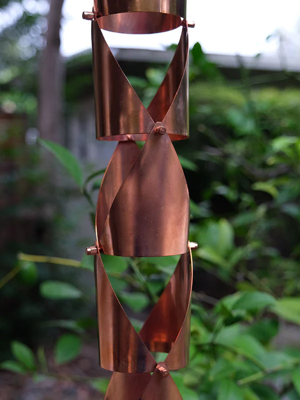 Rain Chain Origami™ II Round -Copper