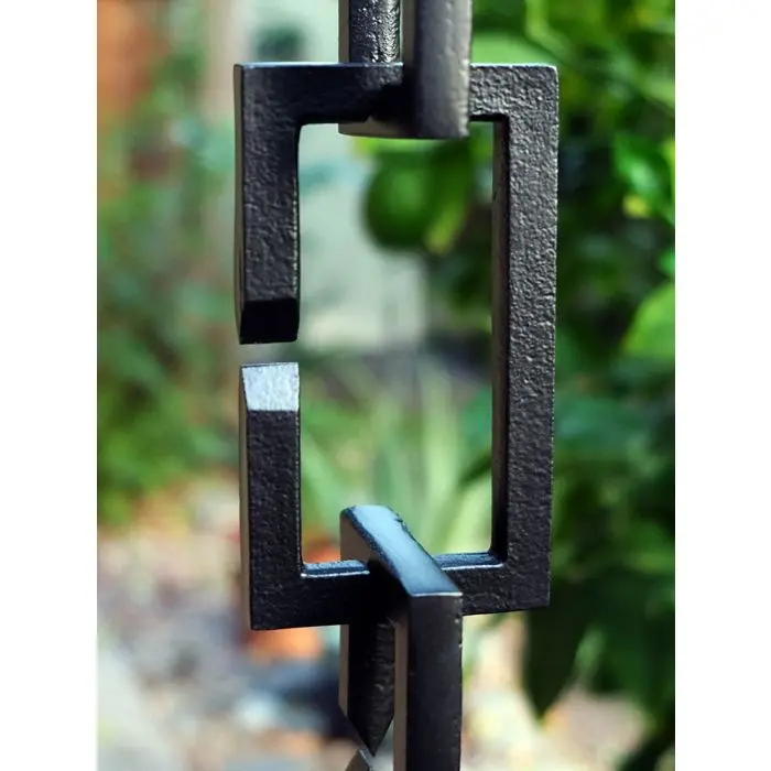 Rain Chain Rectangle Links- Black - Image 2