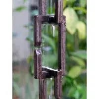 Rain Chain Rectangle Links- Bronze - Image 3