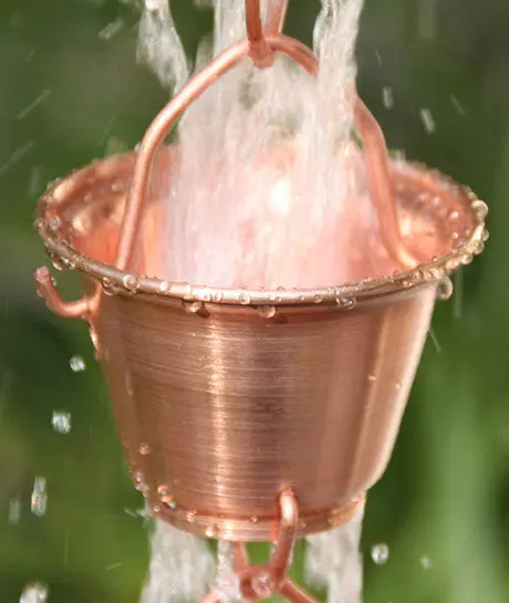 Rain Chain Shizuka Copper Cups - Image 2