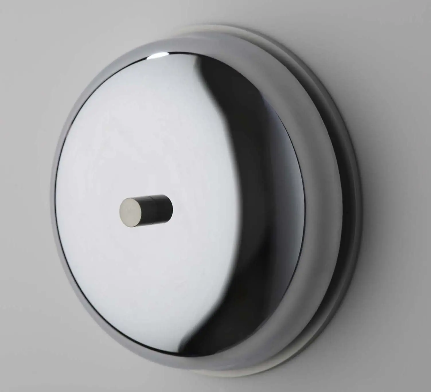 Spore Doorchime - 4.25" RING Real Bell Chime - Polished Chrome