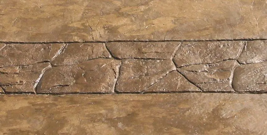 Rock N Roller Concrete Stamp Border Roller - 14 1/2" Random Stone - Image 3