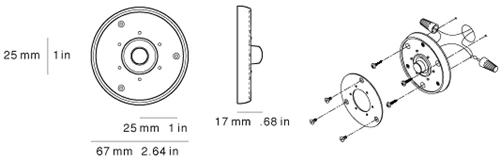 Spore Doorbells - ROUND LED Doorbell Button - Image 3